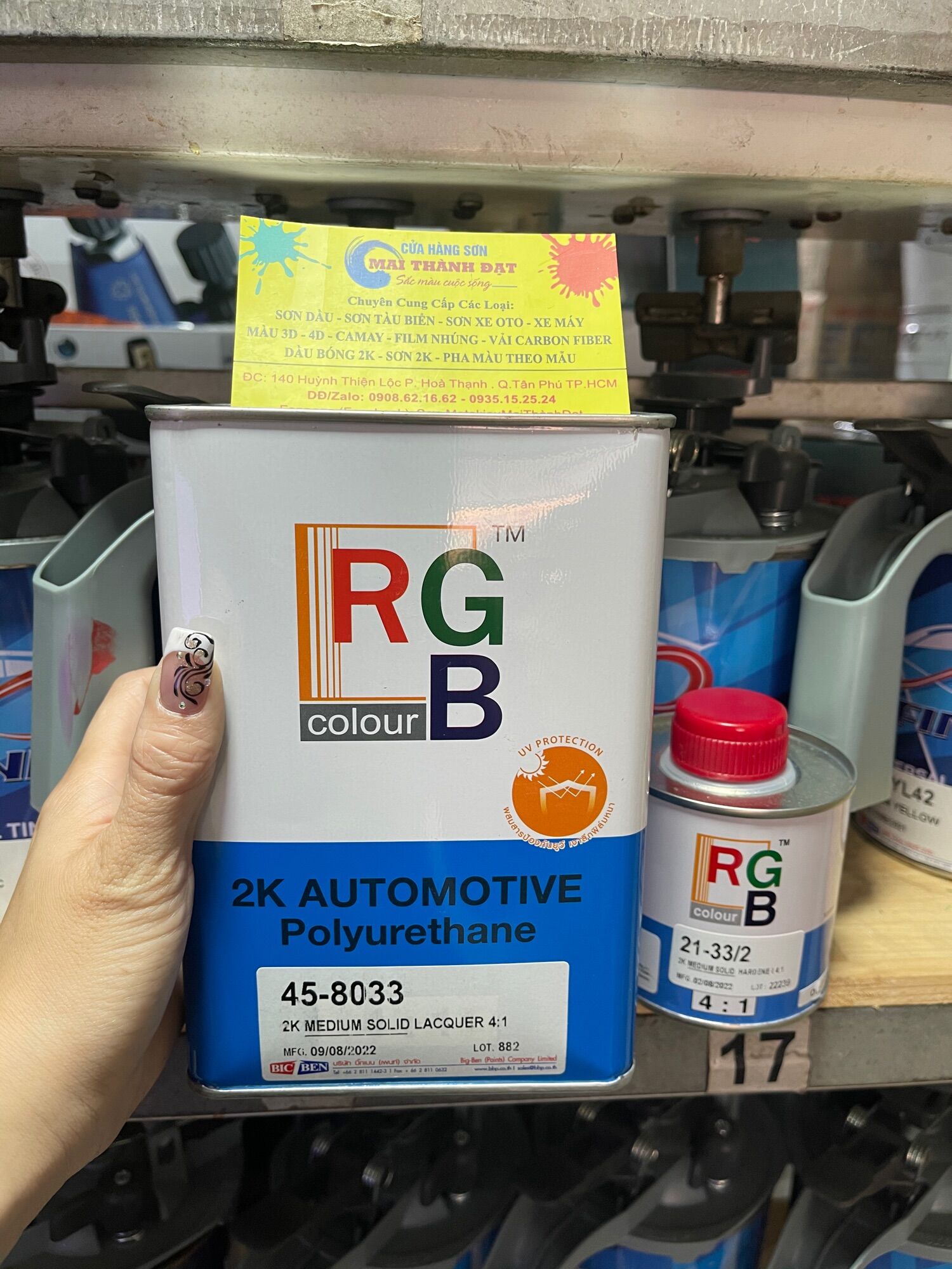 Rgb 2k mau khô dặm vá hàng thái lan