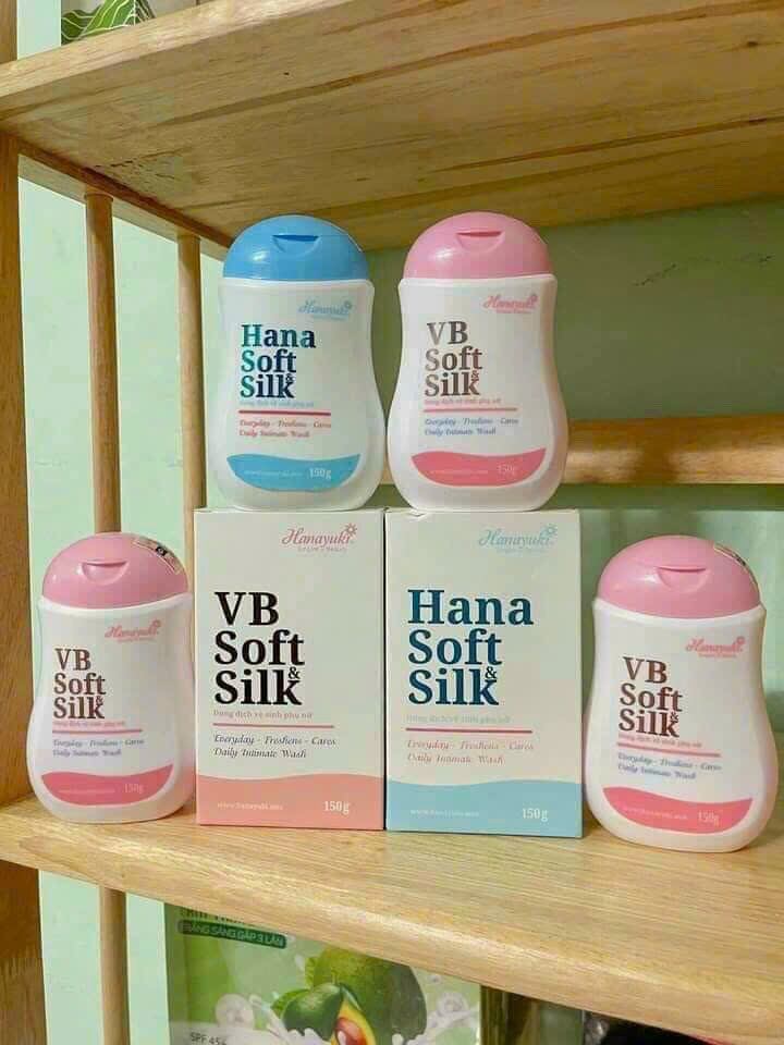 Dung dịch vệ sinh hana soft silk 150ml - dung dịch vệ sinh hana soft & silk 150 ml
