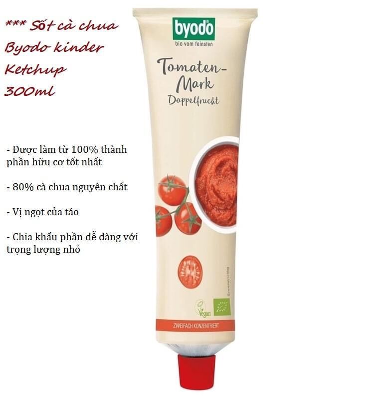 Sốt tương cà chua hữu cơ Bio Junior cho bé từ 8m+