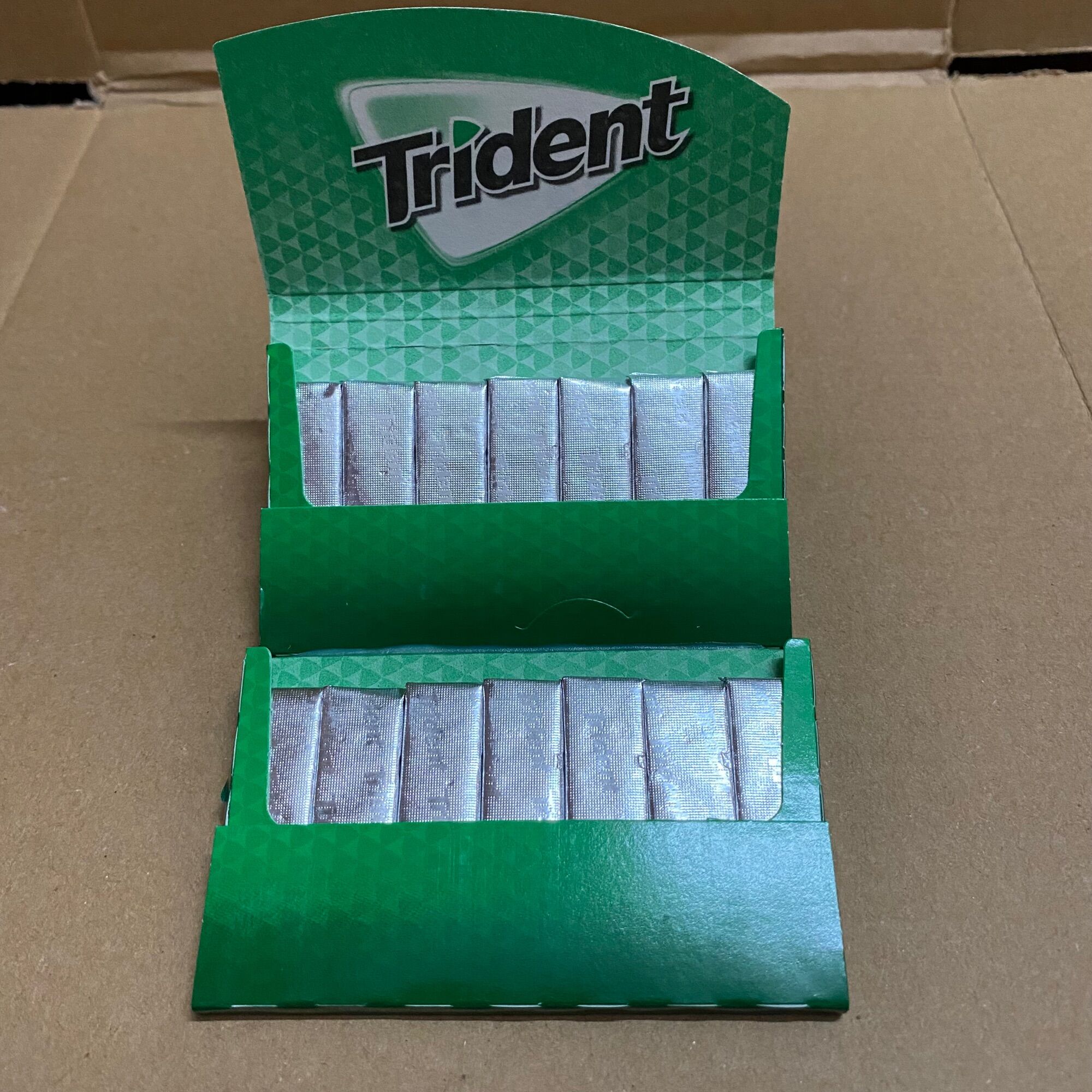 [14 Tép x1,9g][Bạc Hà] Vỉ Kẹo Cao Su Trident