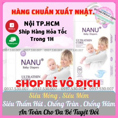 BỈM/TẢ QUẦN 50 MIẾNG NANU HÀNG XUẤT NHẬT_DATE MỚI NHẤT _GIÁ SIÊU RẺ
