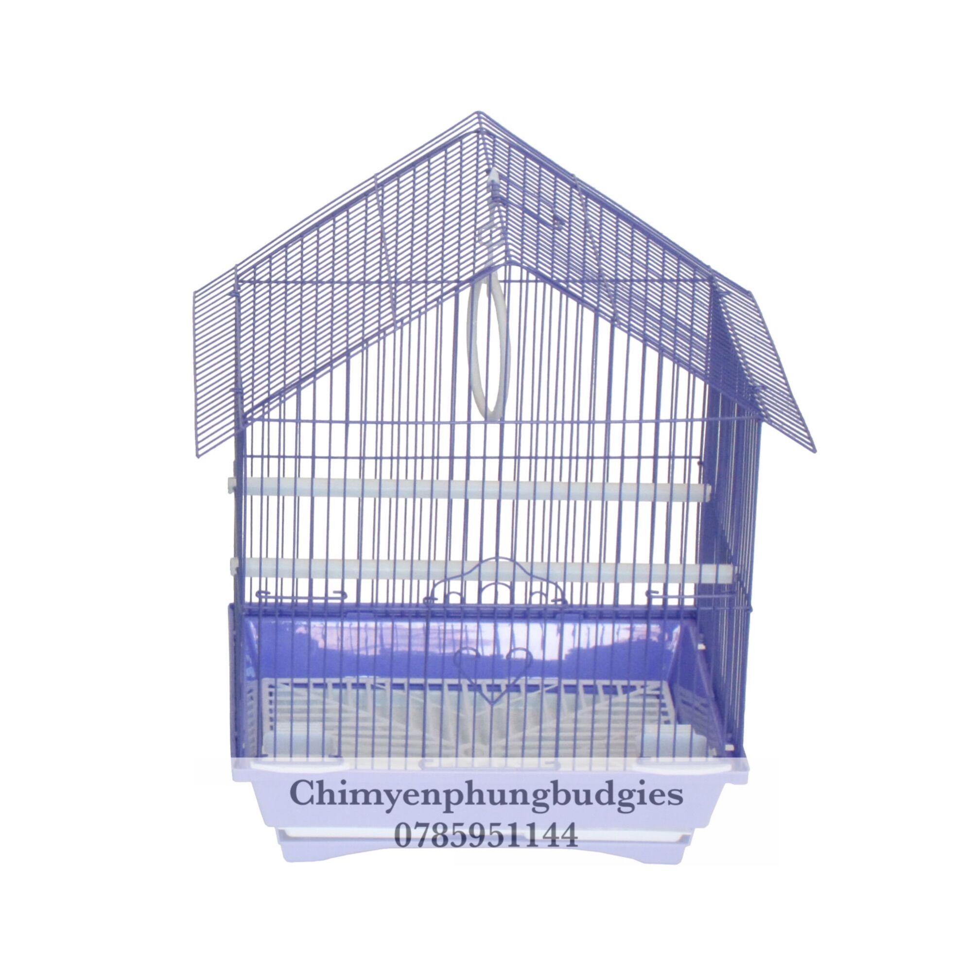 Lồng chim mái nhà cho chim cảnh, vẹt (đủ phụ kiện) [SG-giao hoả tốc 2h]