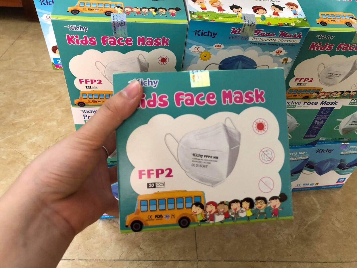 Khẩu trang trẻ em n95 FFP2 hàng xuất khẩu Châu Âu