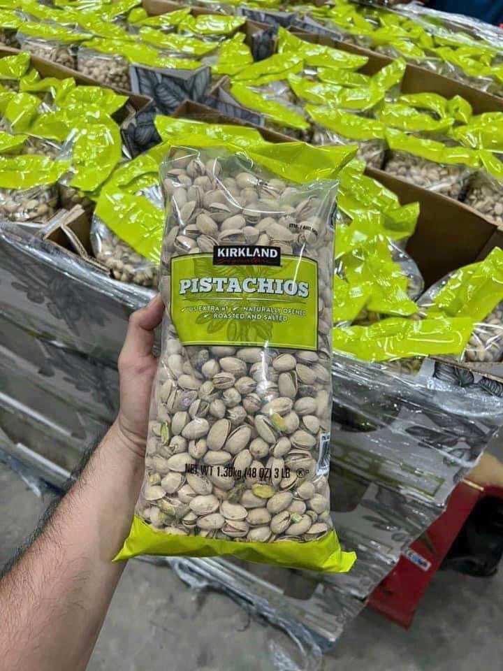 Hạt dẻ kirkland pistachios mỹ gói 1.36 kg