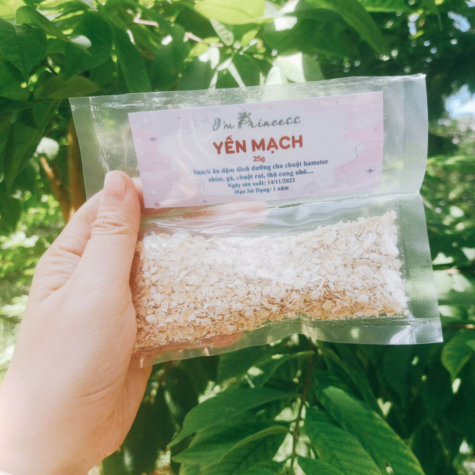 25g Hạt yến mạch cho hamster sau sinh dinh dưỡng