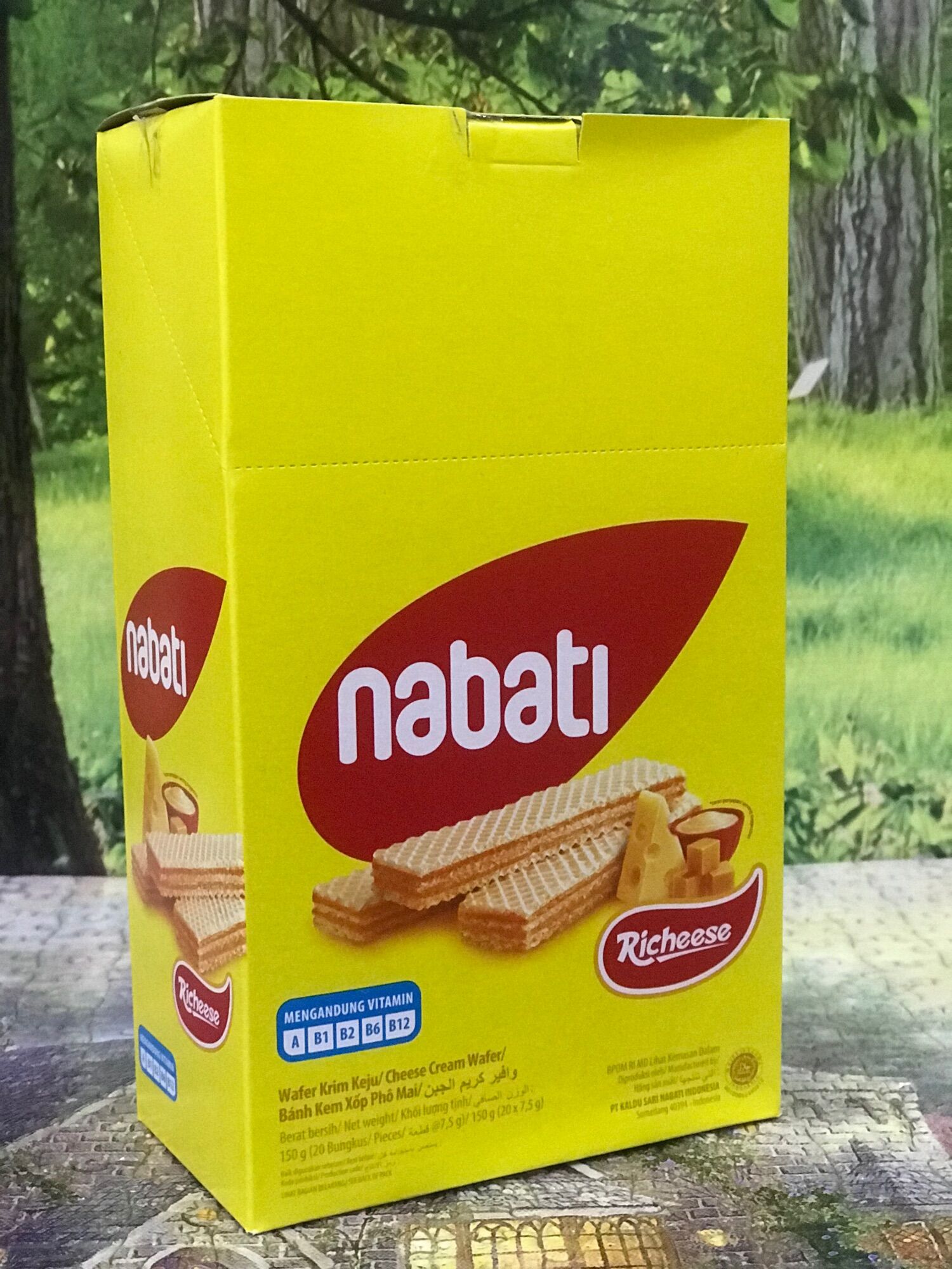 Bánh Xốp Vị Phô Mai Richeese Nabati Cheese wafer Hộp 150g/20 thanh