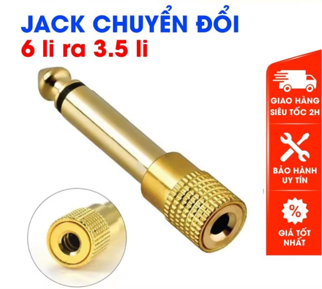 Jack chuyển đổi 6 li sang 3 li 3.5mm đa năng tiện lợi