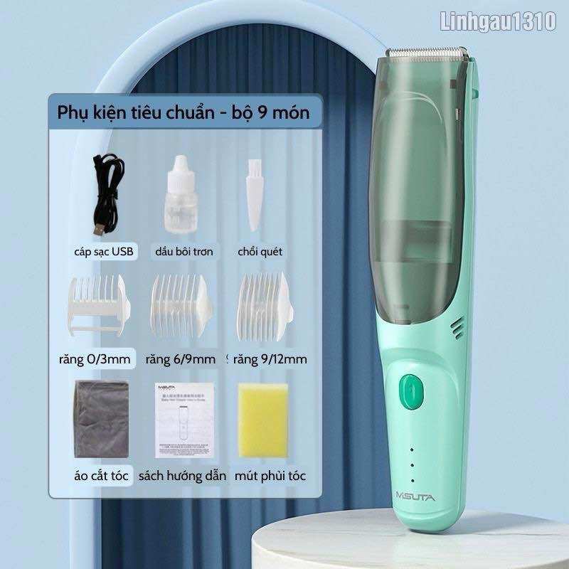 Tông đơ cắt tóc hớt tóc cho bé MISUTA, tông đơ có chức năng hút tóc khi hút