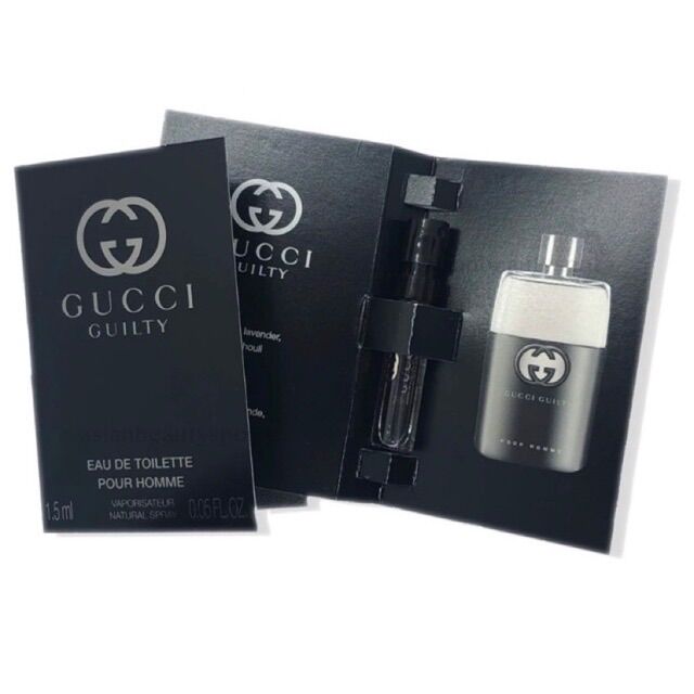 Sample Vial Mẫu thử nước hoa nam Gucci Guilty Vỏ Đen 1,5ml