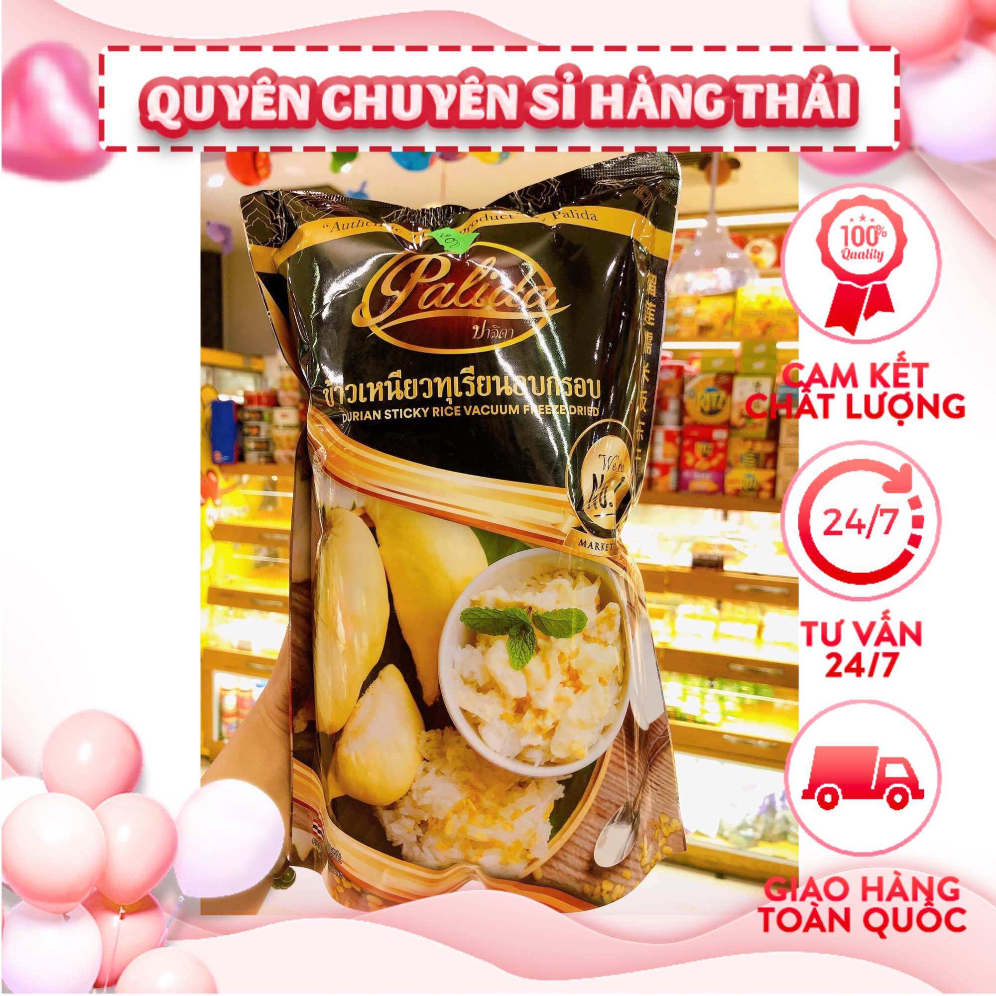 Sầu riêng sấy Palida thái lan