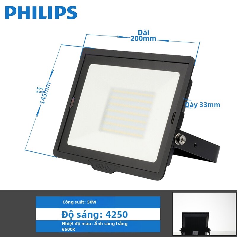 Philips | Đèn Pha Ngoài Trời Chống Nước Sáng