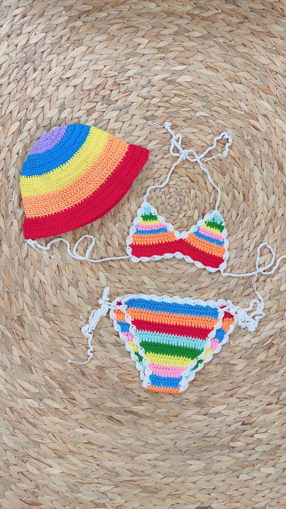 Bikini Kèm Nón Cho Bé Diện Hè |Đồ Bơi Bé Gái