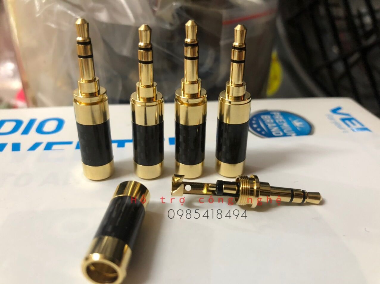 Jack 3.5 3 khấc hàn dây - giá bán 1 chiếc