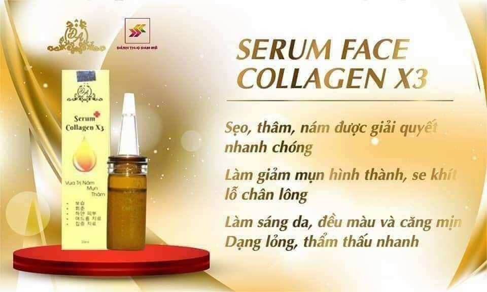 Serum nám collagen x3 đông anh