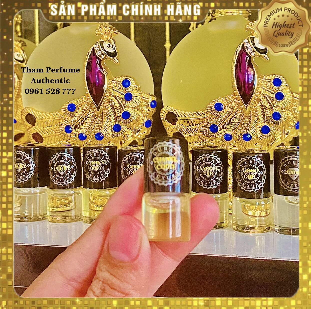 Tinh Dầu Nước Hoa Dubai Chính Hãng Mẫu Thử Phượng Hoàng Gold