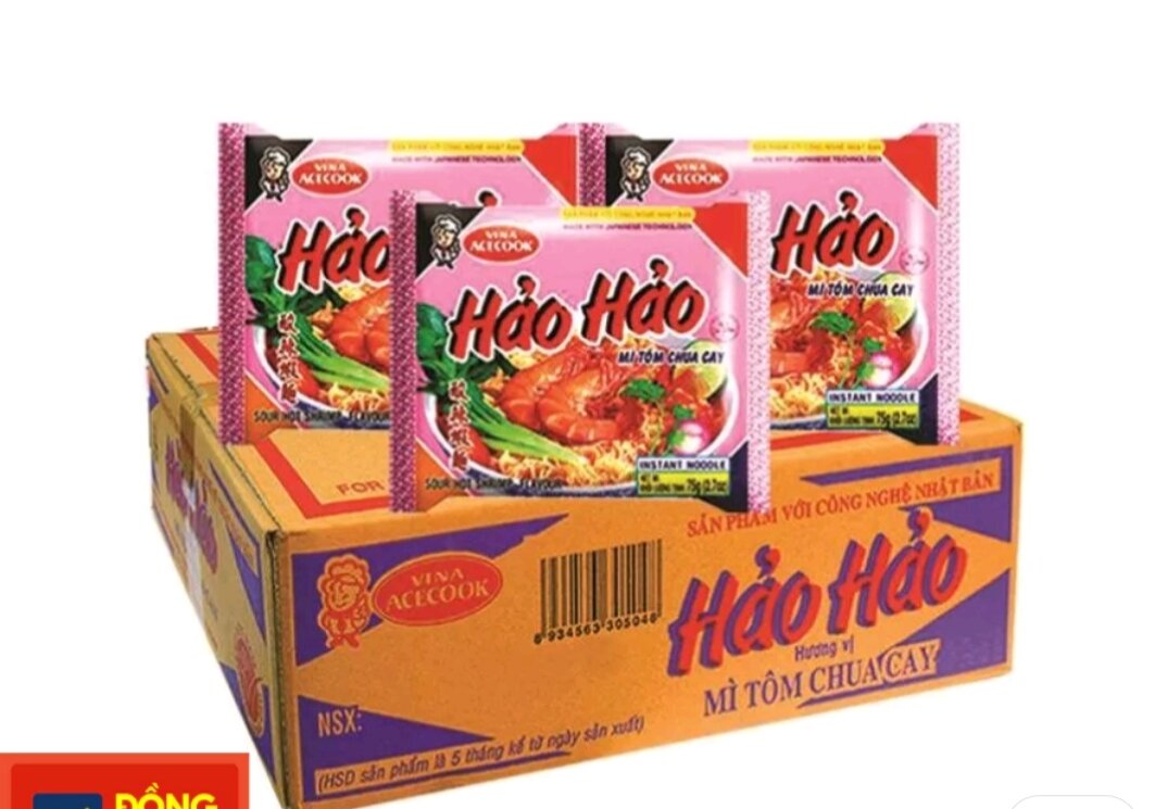 Mì Tôm Hảo Hảo Chua Cay combo 10 gói 75g