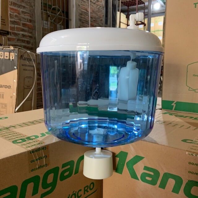 Bình úp  cho cây nước nóng lạnh Kangaroo -  8 lít có phao tự ngắt , mở nắp đổ nước hoặc  kết nối trực tiếp vào nguồn nước