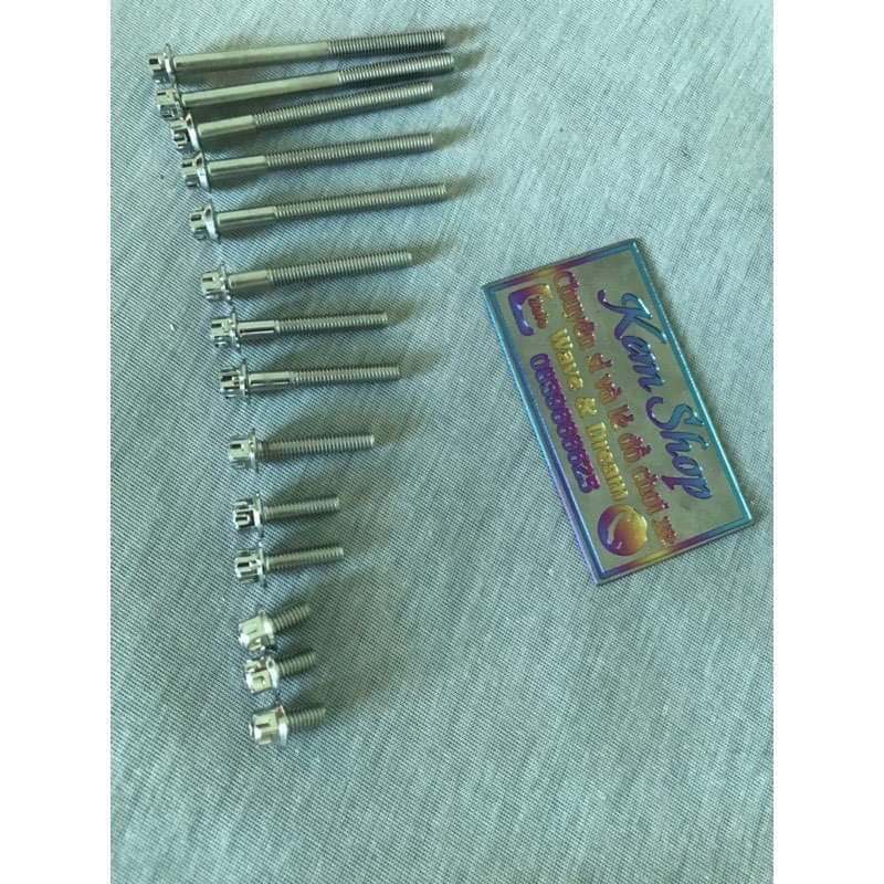 Bộ Ốc Salaya inox 304 Gắn Lốc Máy Ware A, Ware Rs