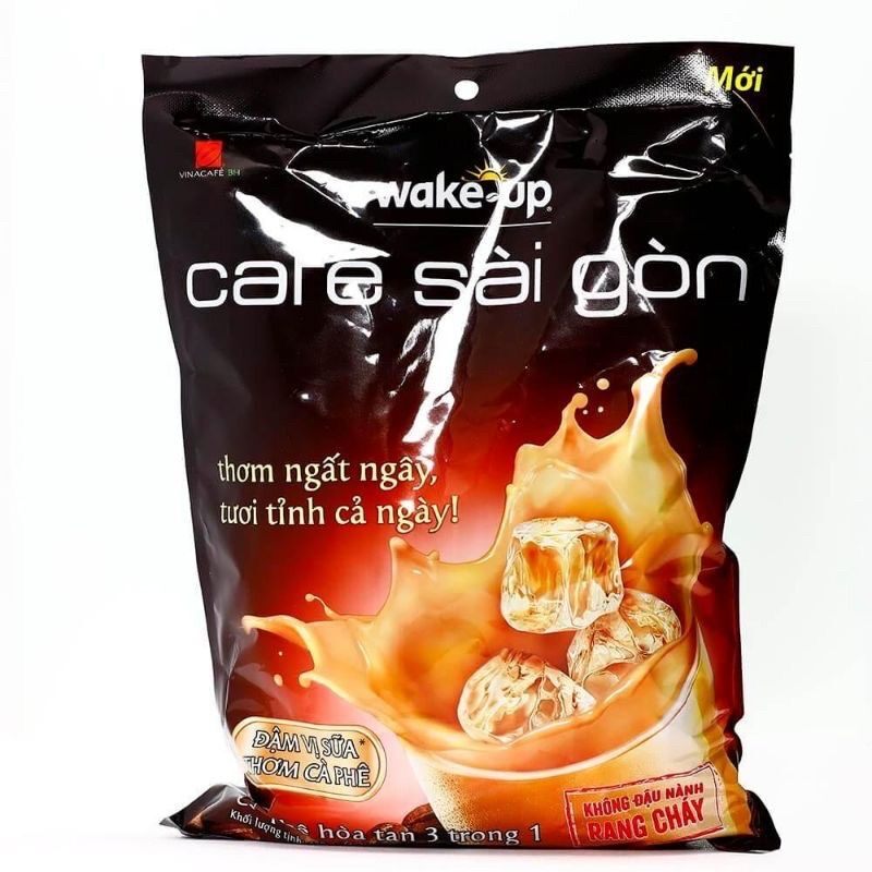 Combo 2 Bịch Cà Phê Wake Up Sài Gòn Ngon Rẻ (24gói x 19gam) DATE MỚI