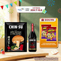 Combo 1 Hạt nêm Nấm Kombu + 1 Nước tương CHIN-SU ủ tự nhiên 120 ngày 300ml