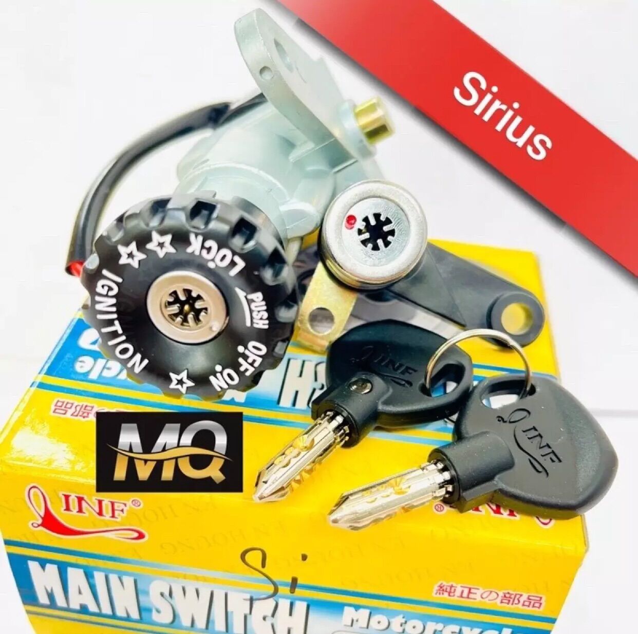 BỘ Ổ KHOÁ XE SIRIUS 2006-2014 8 CẠNH ( KHOÁ ĐIỆN VÀ YÊN) ( Xem Ảnh + Video)