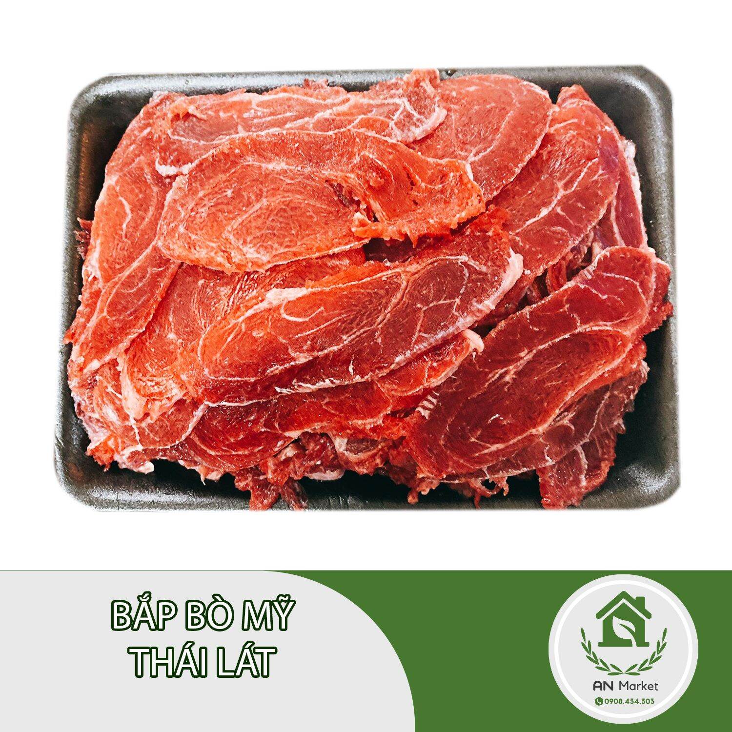 Bắp bò úc thái lát - 500g