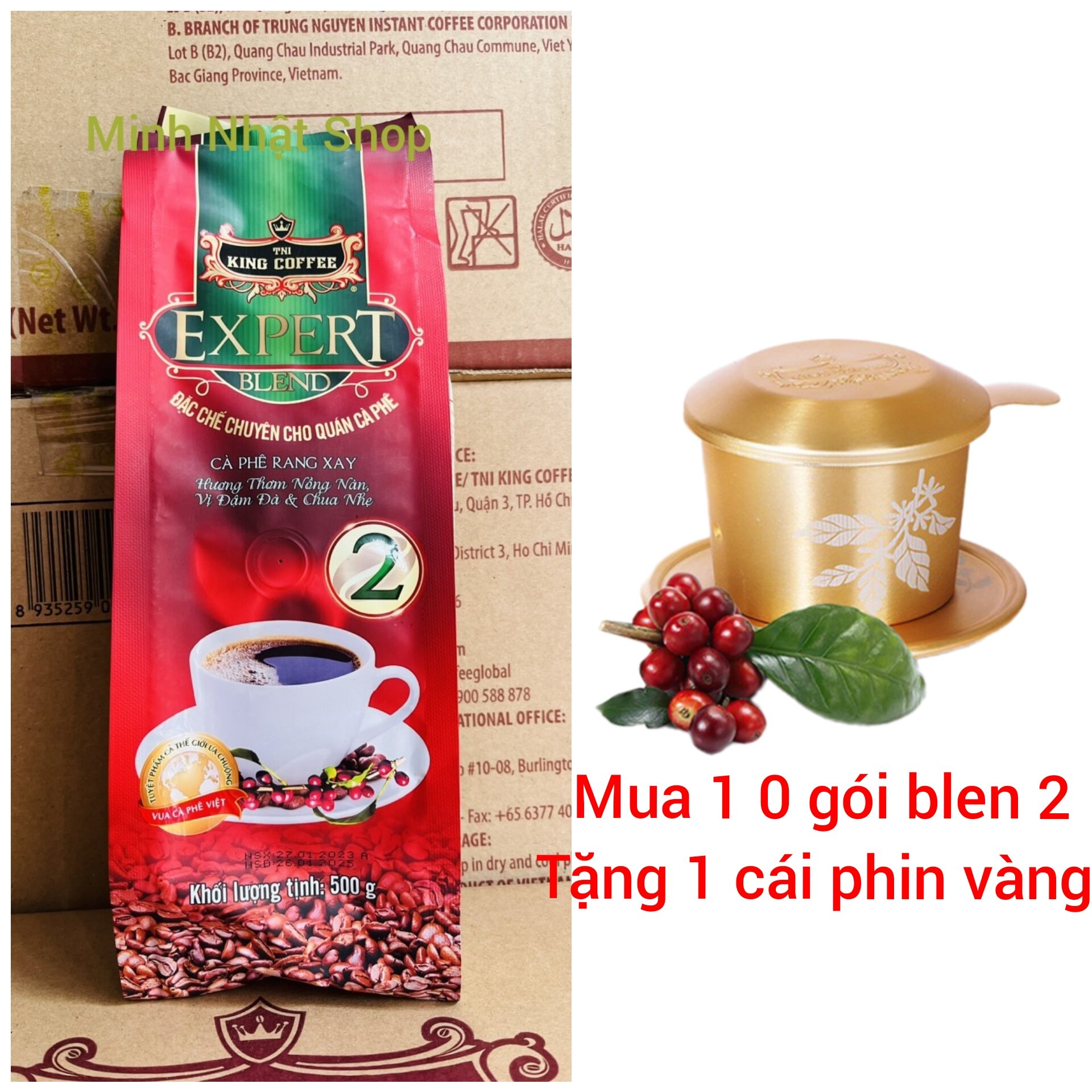Cà phê tni king coffee expert blend 2 500g