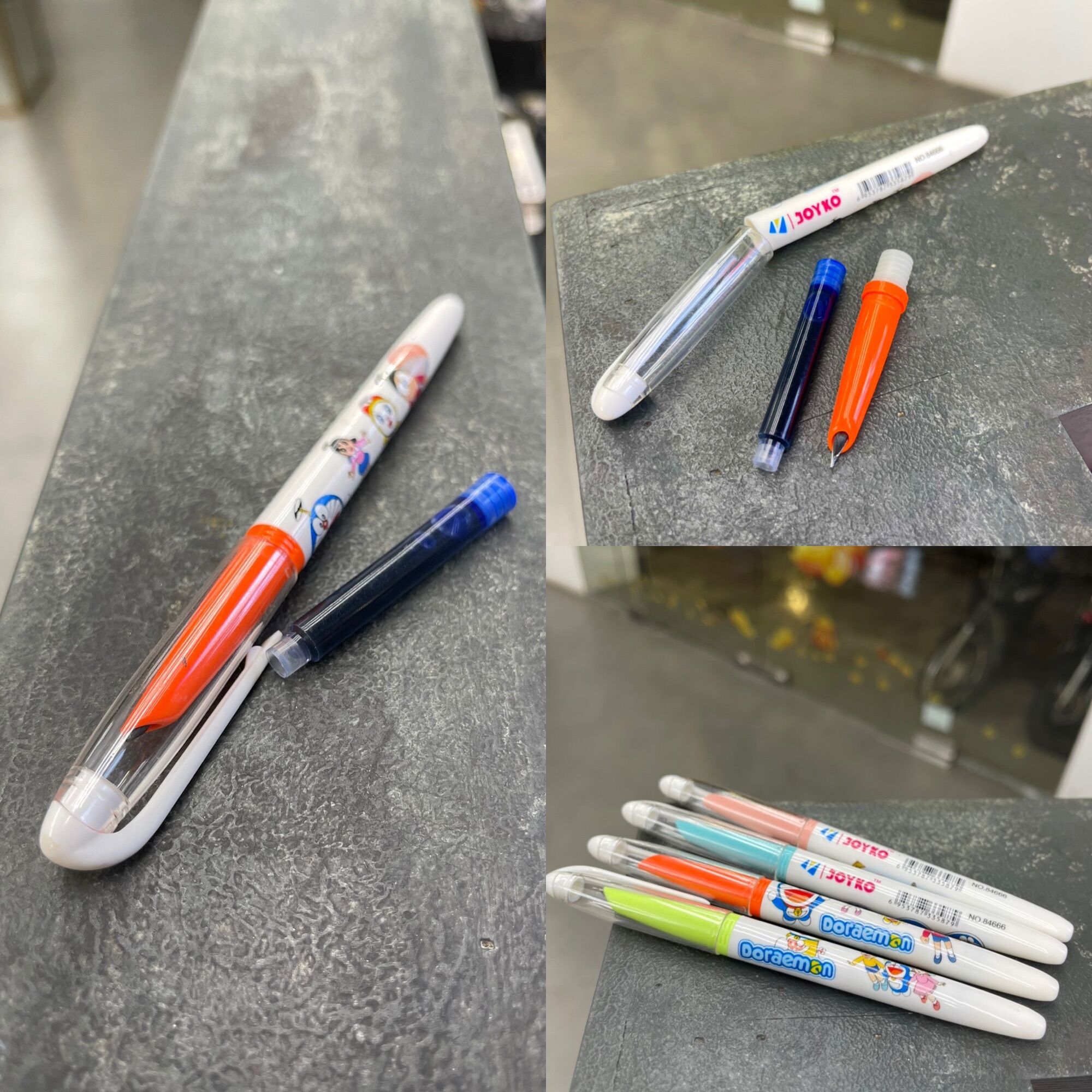 Bút Máy Học Sinh Joyko - Hoạ Tiết Doraemon - Màu ngẫu nhiên