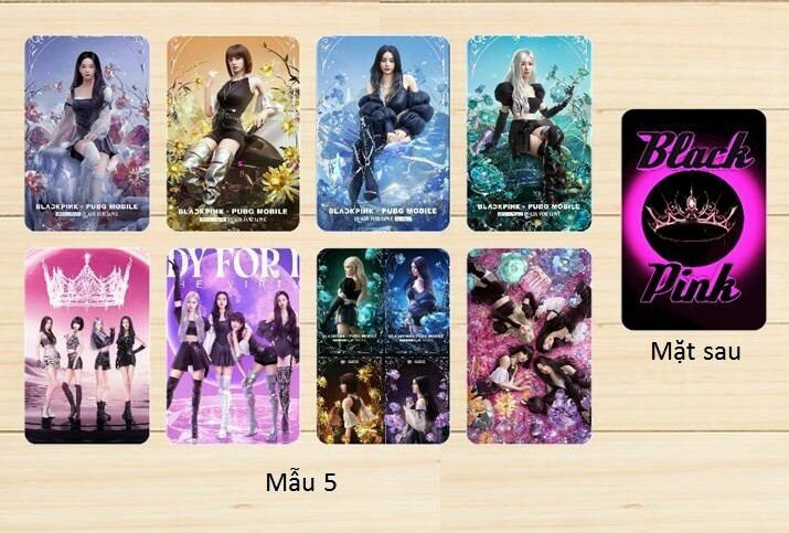 Set 8 tấm bo góc Black Pink
