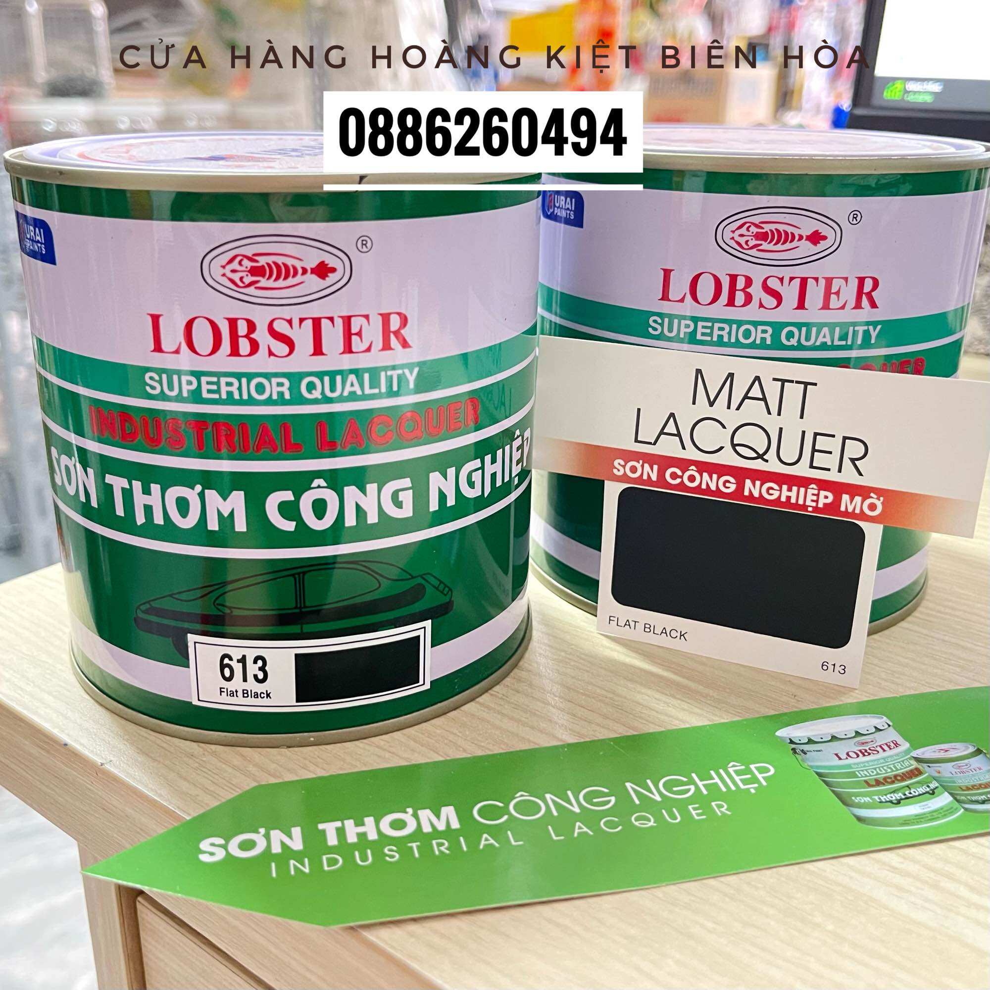 Sơn thơm công nghiệp lobster 800ml nhiều màu