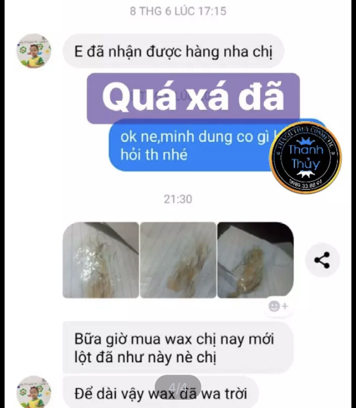 Combo giấy wax lông và que gạt