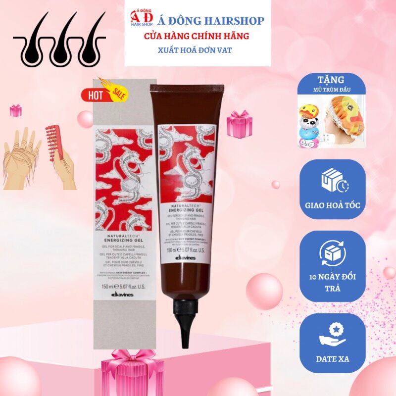 [+Tặng mũ trùm] Dầu gội chống rụng tóc hiệu quả Davines Energizing (ITALY)