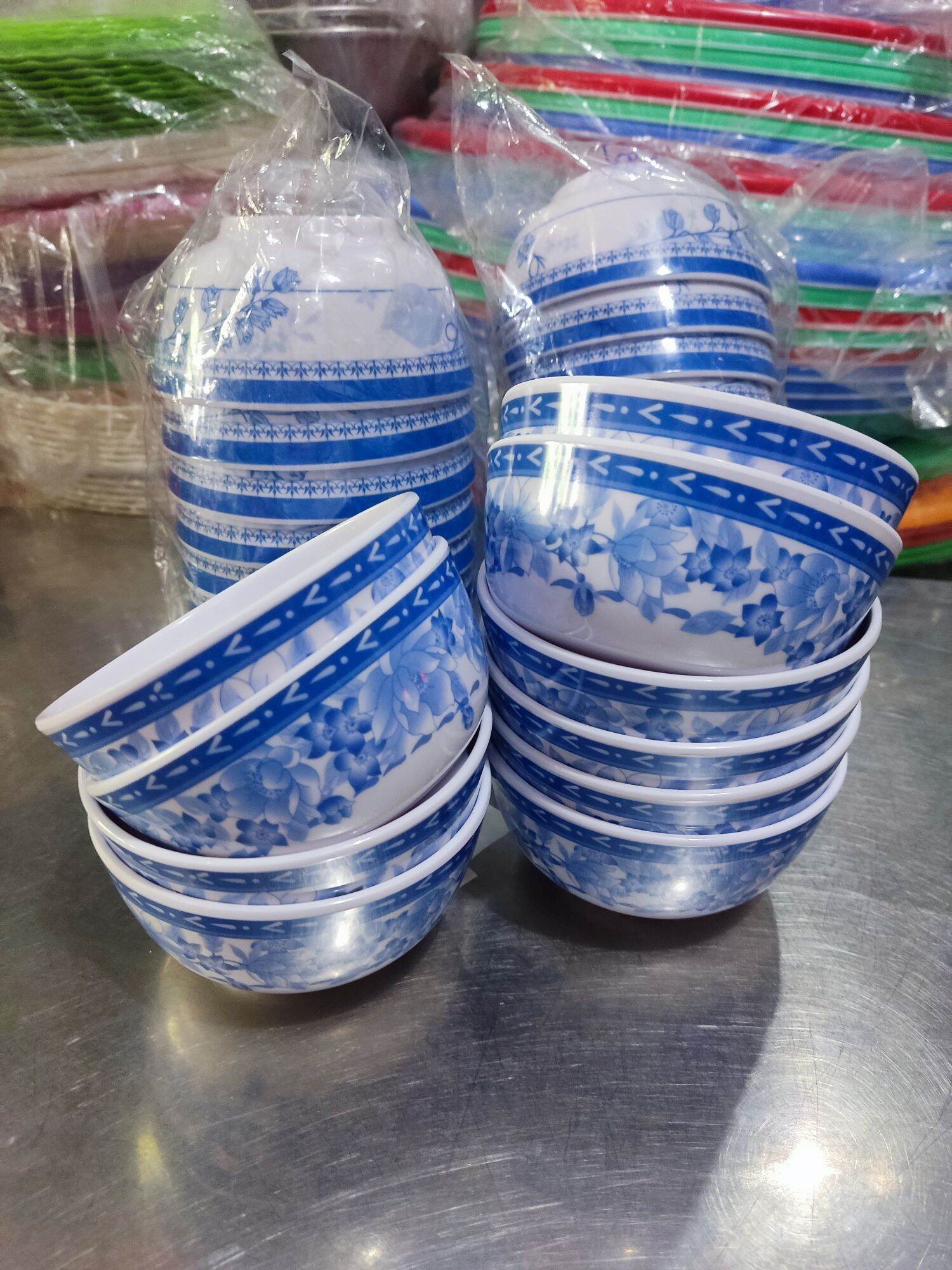 10 CHÉN BÔNG DÙNG ĂN CƠM NHỰA MELAMINE .