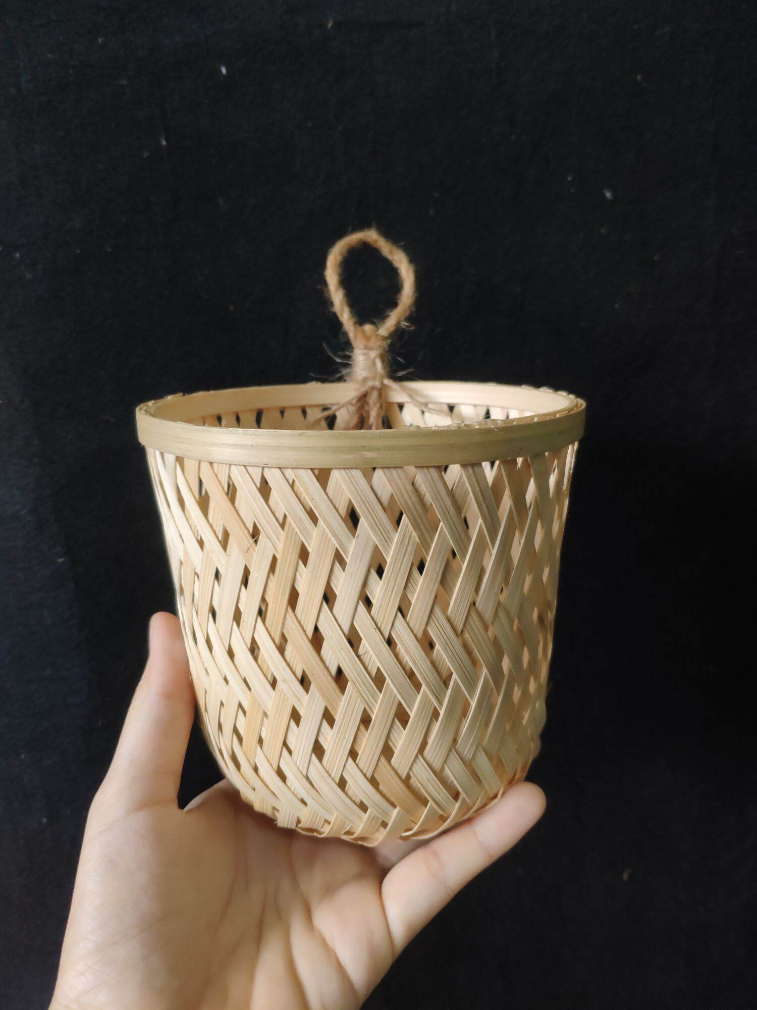 Giỏ treo tre mini hàng xuất dư thanh lý
