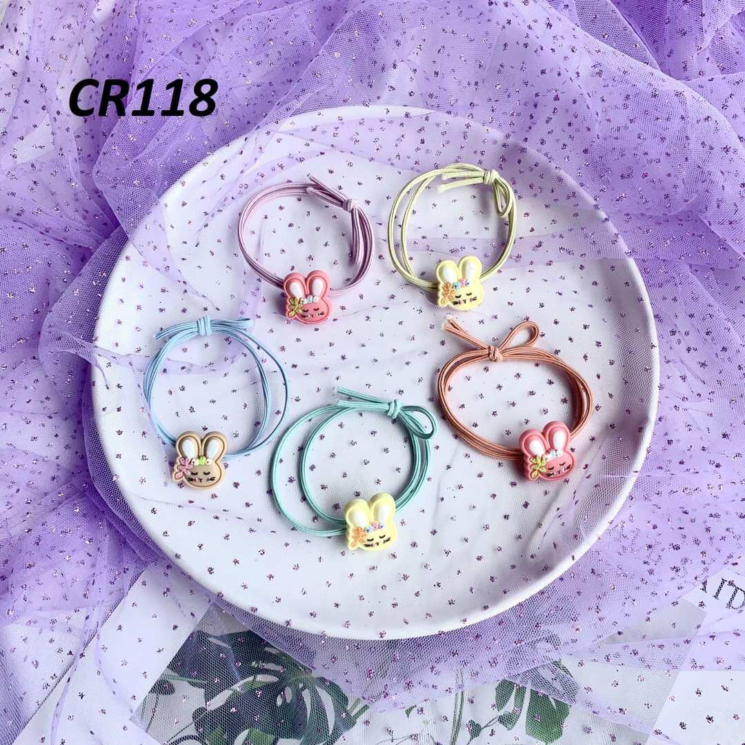 Dây Cột Tóc Gắn Charm Phong Cách Hàn Quốc