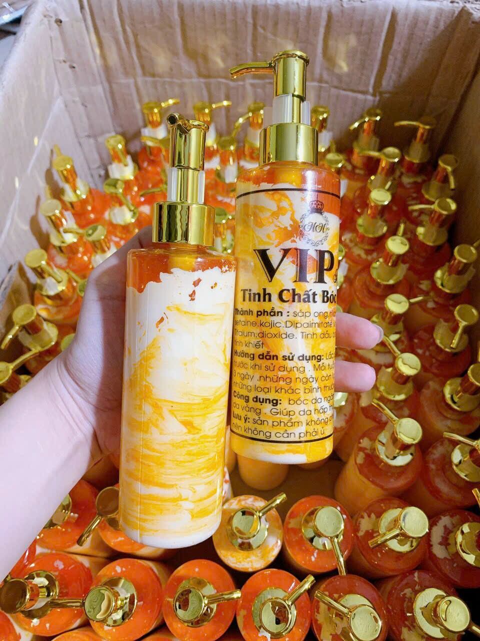 TINH CHẤT TẨY BỐC TẨY ĐEN VIP 250ML.KEM BODY TẨY TRẮNG NHANH