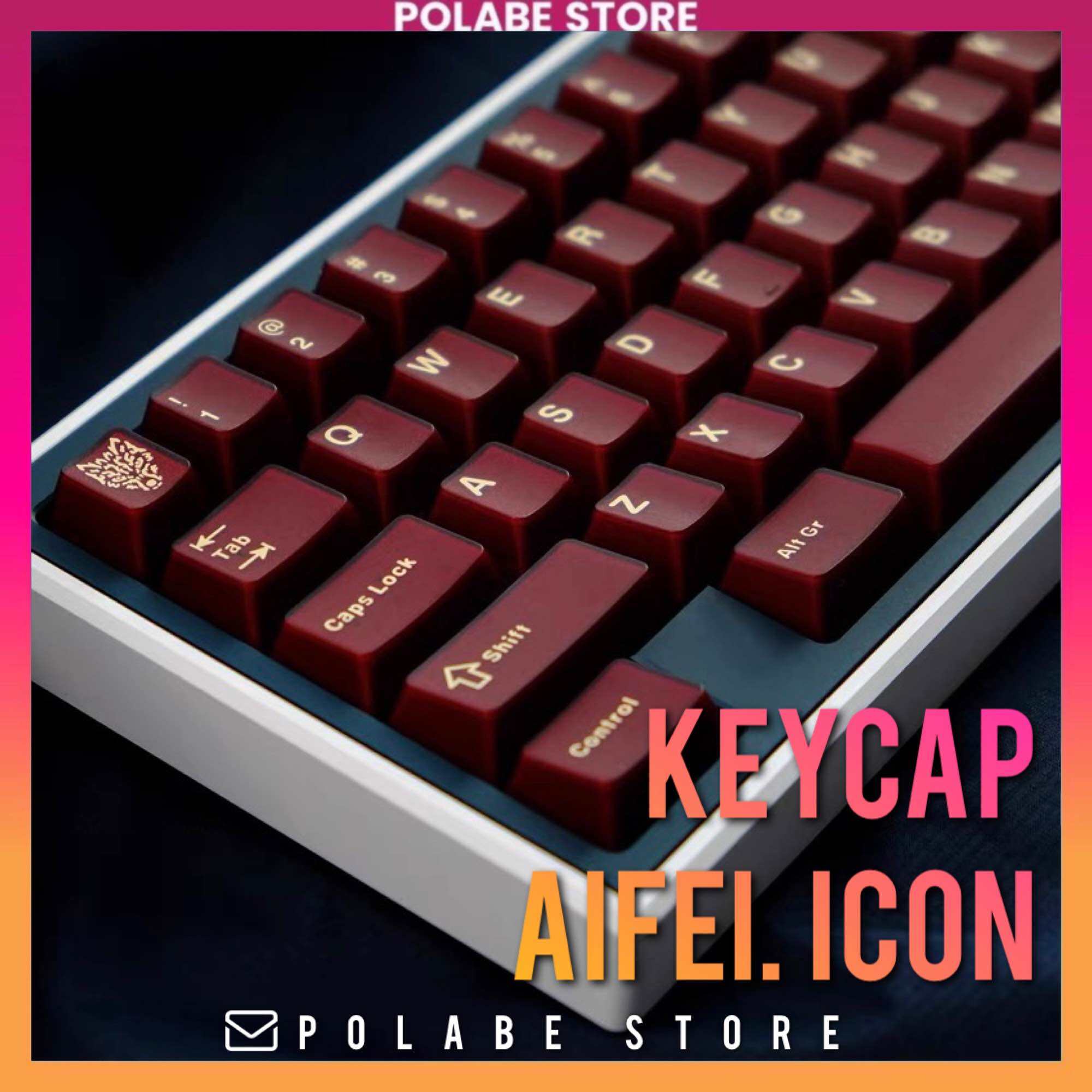 Keycap Cherry Mictlan PBT Cherry Profile bàn phím cơ Keycap GMK Clone CMk Aifei - Polabe Store