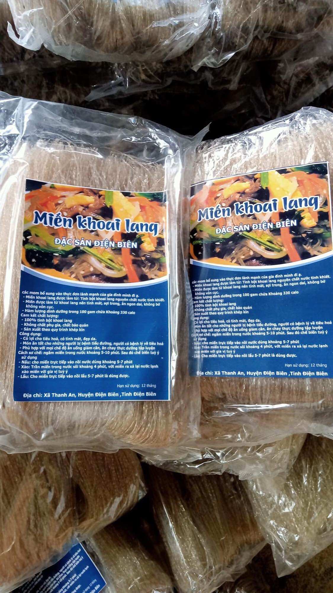 Miến khoai lang dai ngon không cồn ruột gói 500g