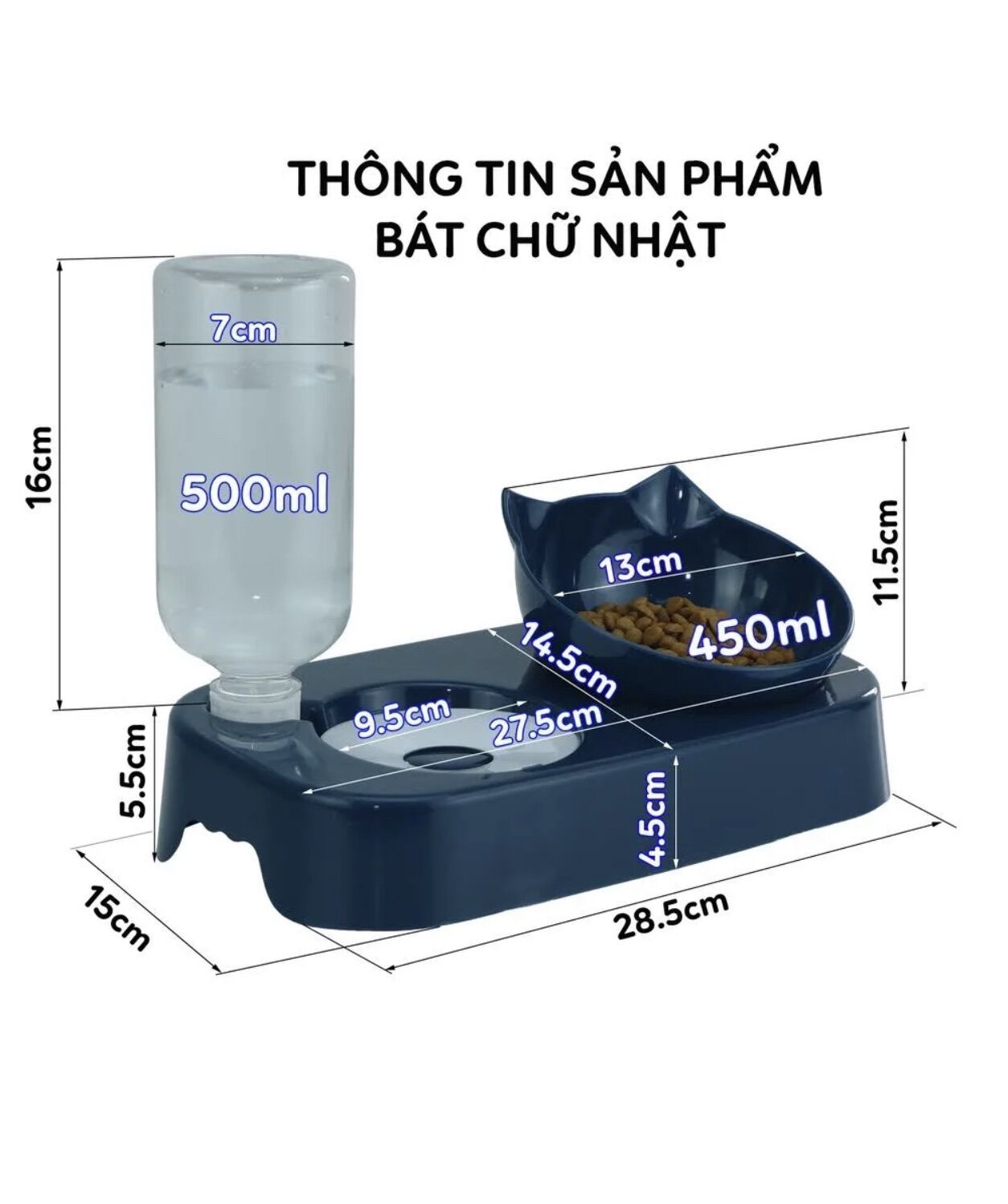 BÁT ĂN ĐÔI CHÓ MÈO, BÁT ĂN CẤP NƯỚC TỰ ĐỘNG