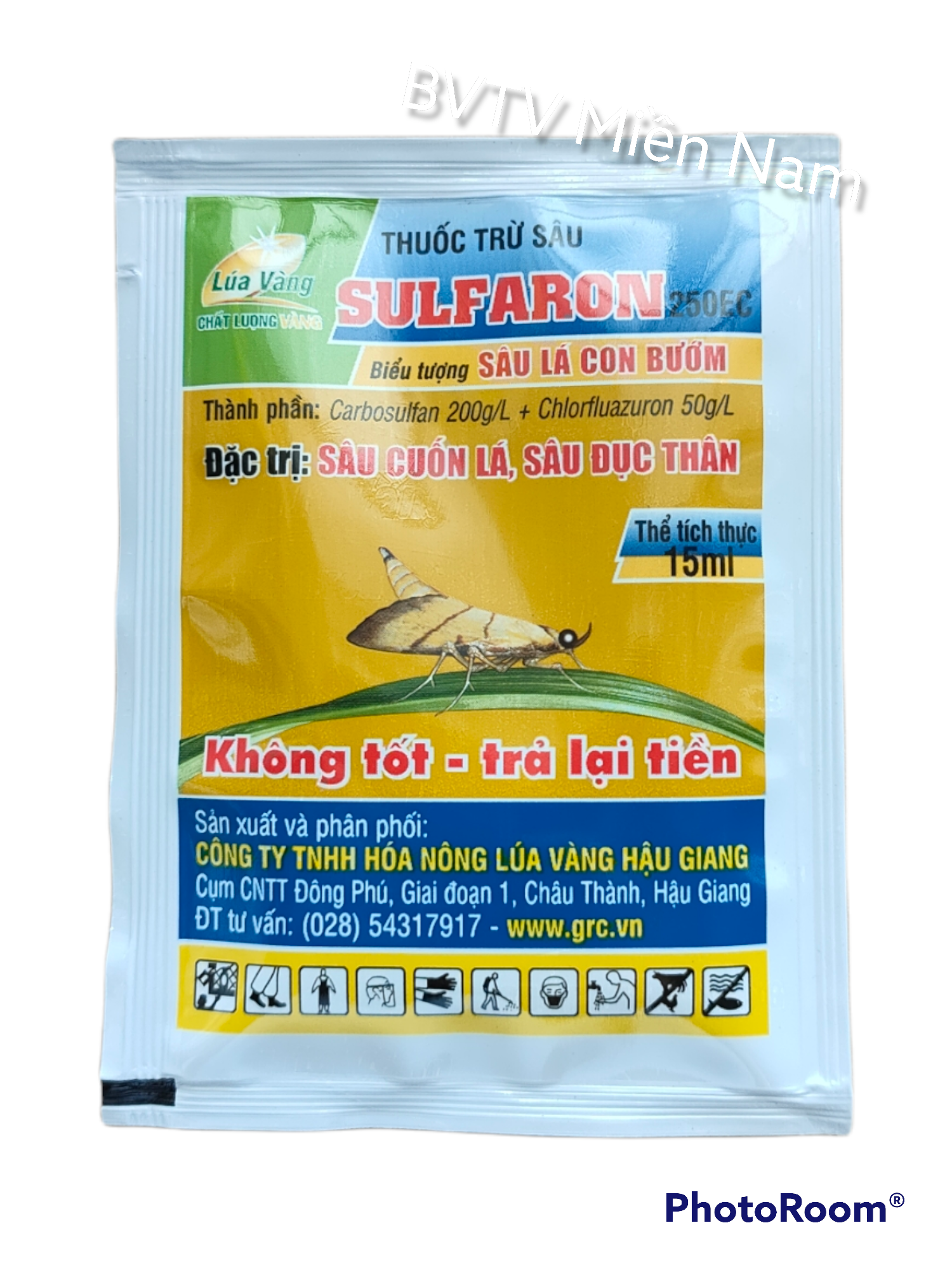 Sulfaron 250ec - trừ sâu cuốn lá, sâu đục thân