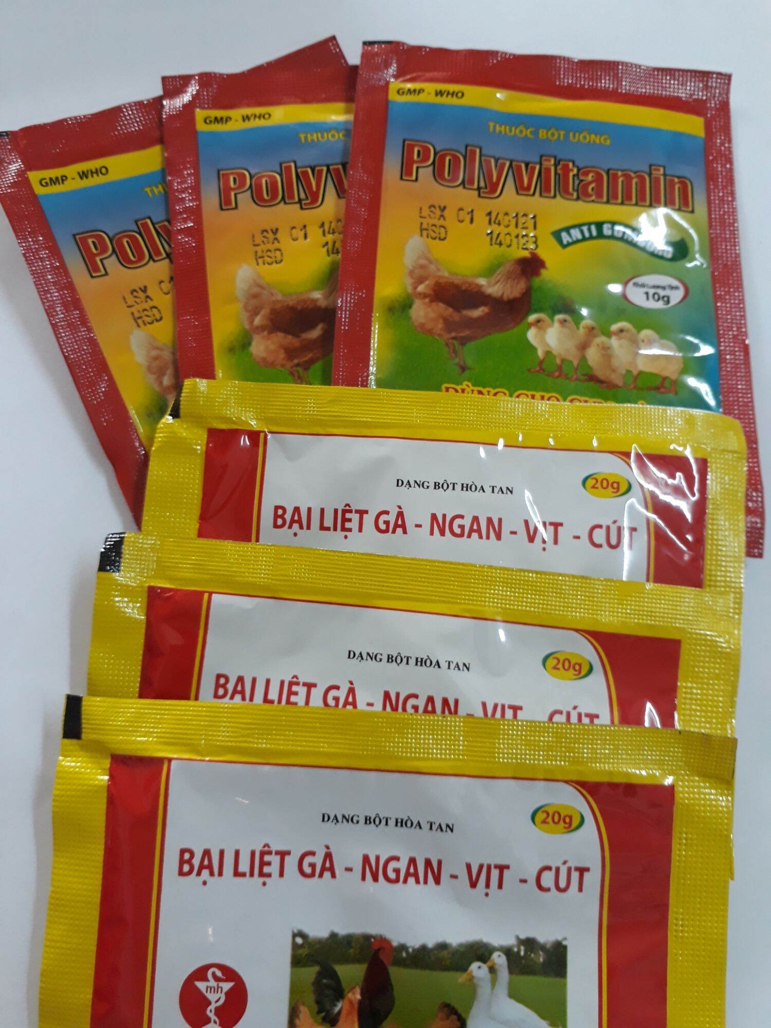 Combo gum gà, phòng bại liệt 6 gói/90gram