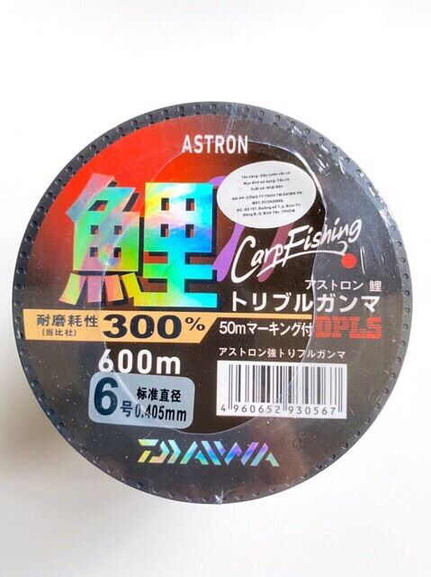 Cước câu cá Daiwa Astron 600m hàng chuẩn
