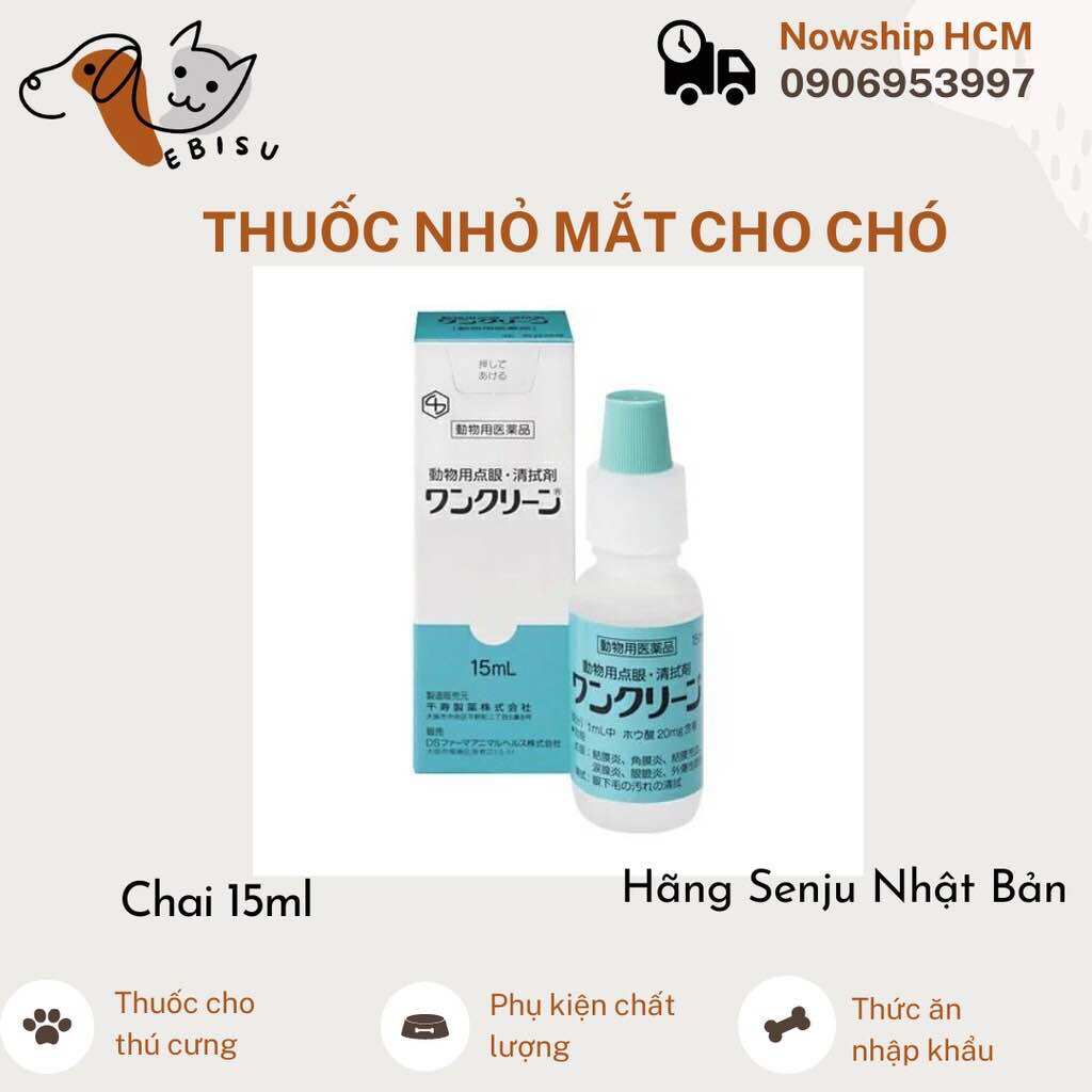 Dung dịch nhỏ mắt cho chó mèo chảy nước mắt