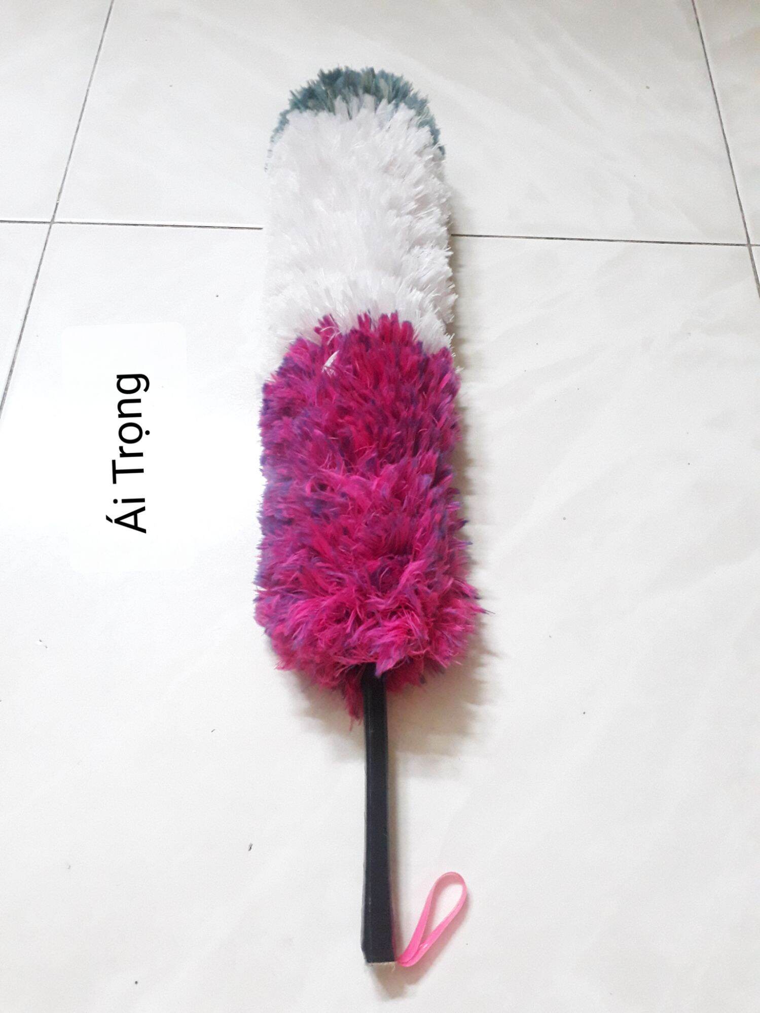Chổi quét bụi mềm mịn size trung Đông, độ dài 45cm Đồng - Sợi chỉ dày và mượt, không làm trầy xước đồ vật được vệ sinh