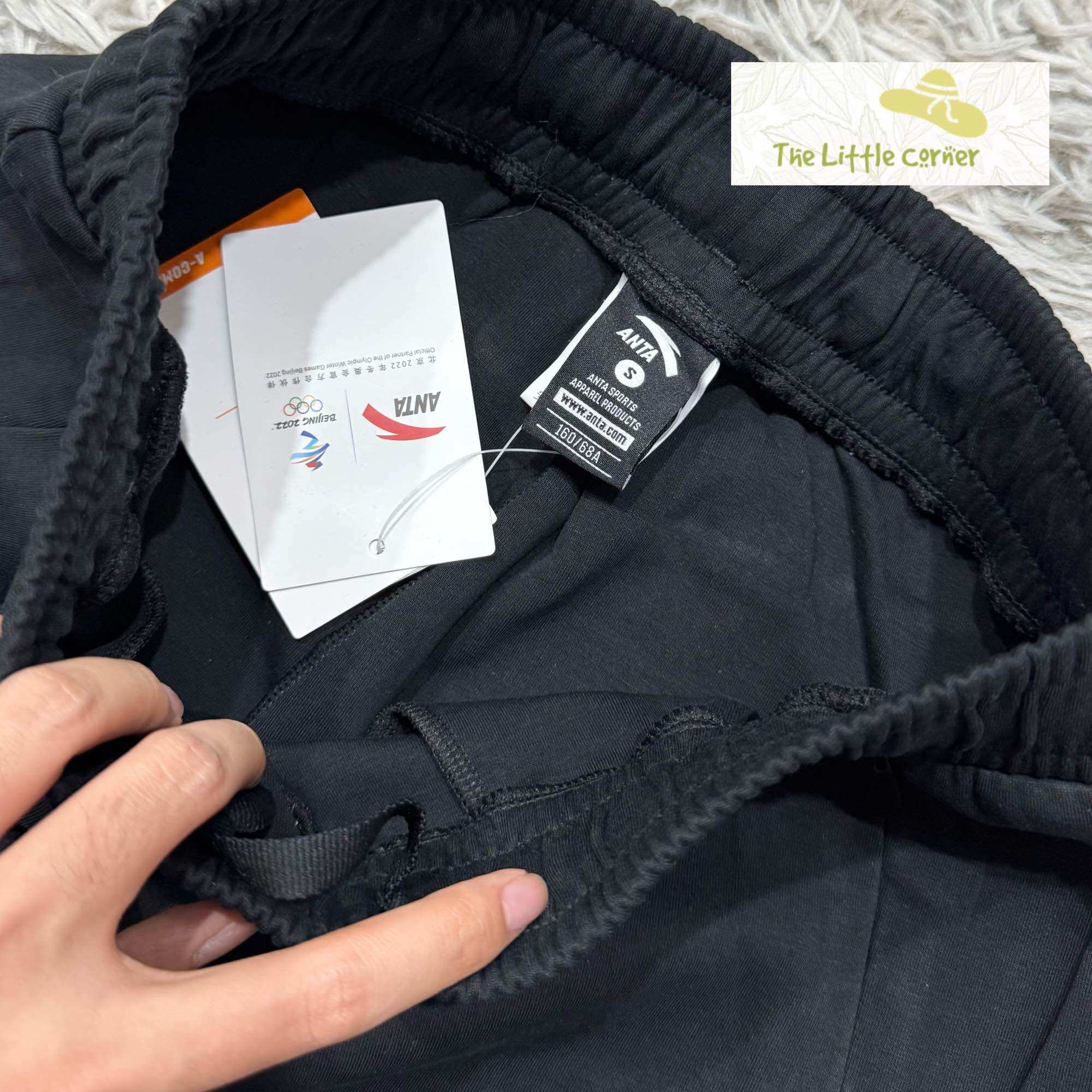 (Size S) Quần thể thao nỉ mịn nữ Anta 162037331