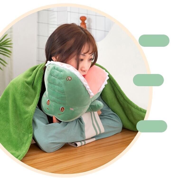 [HCM]Bộ chăn gối văn phòng cá sấu