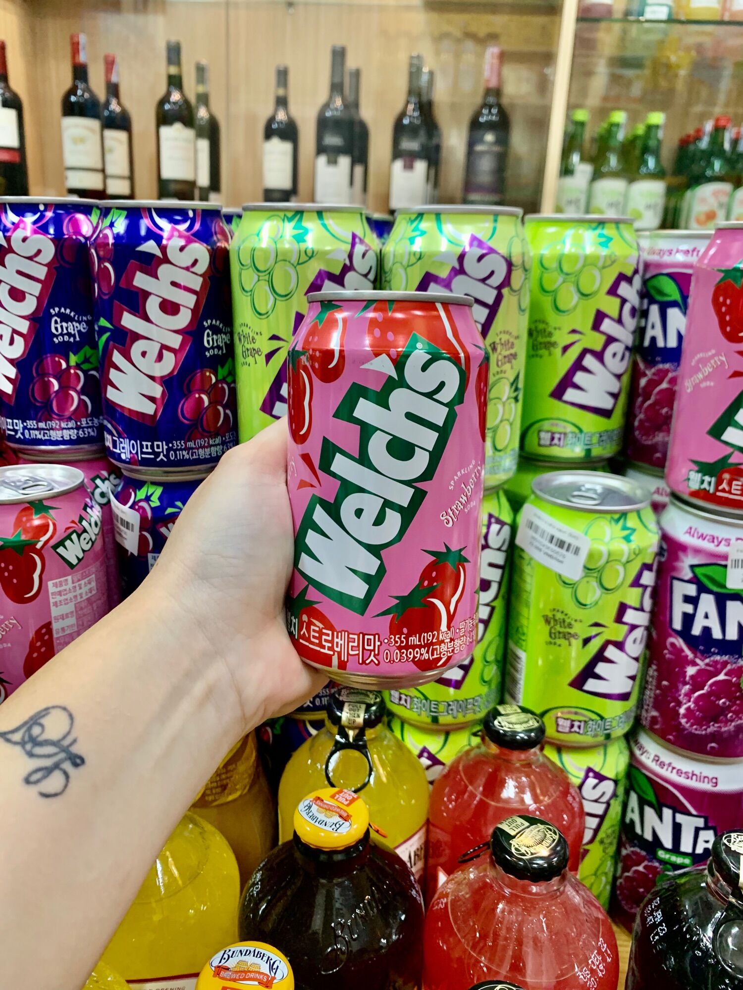 Combo 6 Lon Nước Ngọt Welch’s Hàn Quốc- 3 Vị