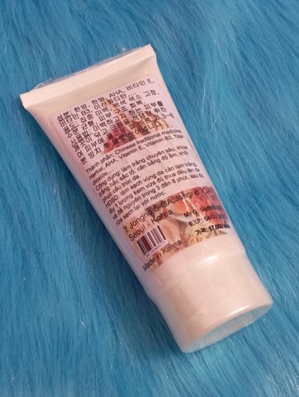 ủ trắng da cấp tốc thảo dược korea tuýp 200g ( FACE VÀ BODY )