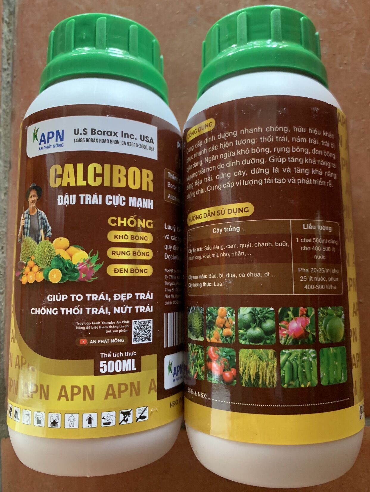1 chai Calcibor 500ml của An phát nông
