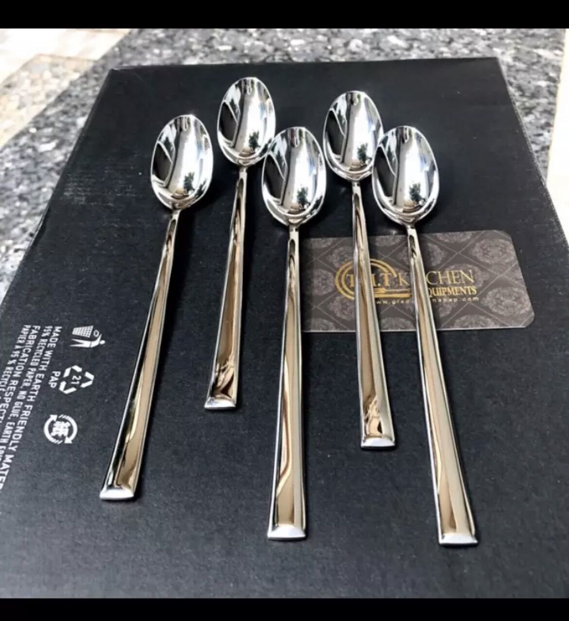 Combo 5 muỗng cafe dài VIVO By Villeroy & Boch Inox 18/10 cao cấp